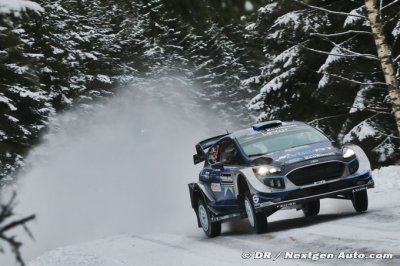 Ott Tänak provisoirement sur le podium, Ogier en embuscade