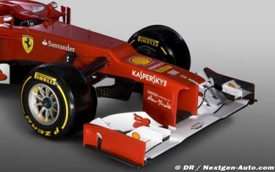 Tombazis et le museau de la Ferrari F2012...