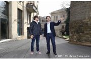 Fernando Alonso visits Baku City Circuit