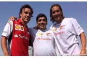 Alonso s'entraine avec Maradona à Dubai