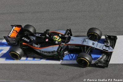 Perez espère une année 2016 encore meilleure pour Force India