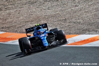 Alpine F1 partira 8e et 9e sur la grille de Zandvoort