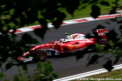 Ferrari racing heavier car in Hungary