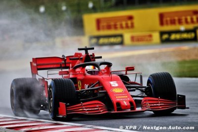 Hongrie, EL2&nbsp;: Vettel signe le meilleur temps sous la pluie