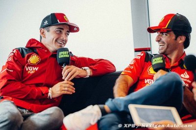 Leclerc happy with teammate Sainz’s ’work ethic’