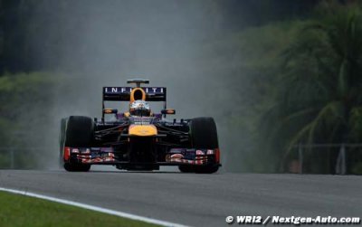 Second consecutive pole for Vettel in rain filled afternoon
