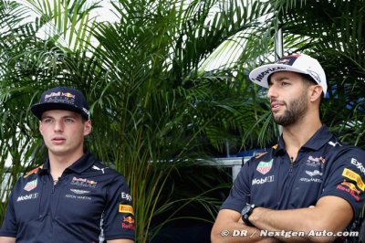 Ricciardo n’est pas troublé par les propos de Horner sur Verstappen