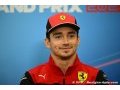 Leclerc espère 'des progrès' de Ferrari à Suzuka