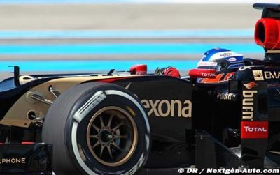 Fabio Leimer tests with Pirelli and Lotus F1 Team