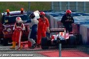 Fuoco en colère d'avoir crashé la Ferrari