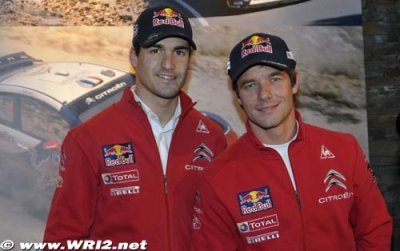 Sébastien Loeb and Dani Sordo break the ice