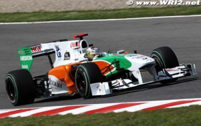 Sutil et sa Force India dans les points