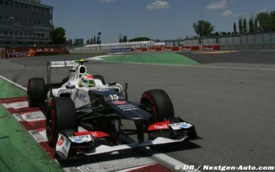 La Sauber a un problème de vitesse de pointe 