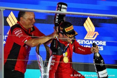 Vasseur&nbsp;: Ferrari ’ne s’attendait pas’ à gagner à Singapour