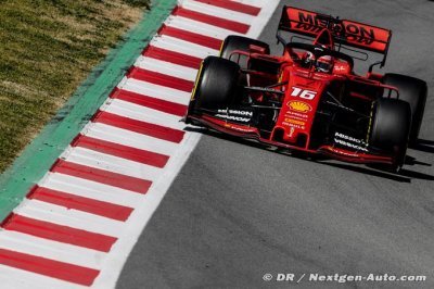 Leclerc on top on penultimate day of testing as Gasly crashes