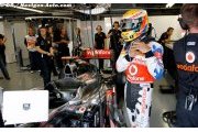 Hamilton discusses Button crash during rain red-flag