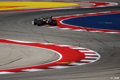 Renault F1 plutôt bien placée après les qualifications aux USA