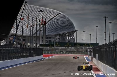Première journée productive pour Renault F1 en Russie