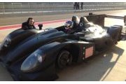 Olivier Lombard en essais sur la Morgan du Morand Racing