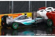 Mercedes : Meilleur temps des deux séances puis un crash