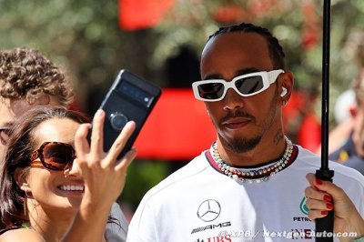Hamilton heureux que le tournage du film sur la F1 puisse continuer