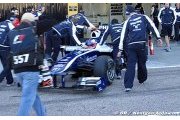 La Williams FW32 roule à Valencia