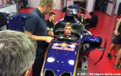 Verstappen moule son baquet chez Toro Rosso