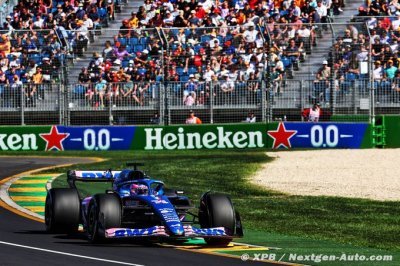 Alpine F1 est très en forme lors des Libres 1 et 2 à Melbourne