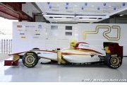 La HRT F112 dévoilée, elle a roulé à Barcelone