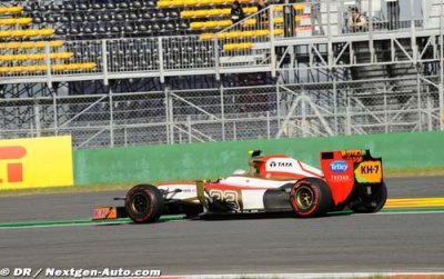 Broken brake disc hampered Narain Karthikeyan in qualifying