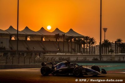 Williams F1 conclut sa saison 2022 par des essais ’très productifs’