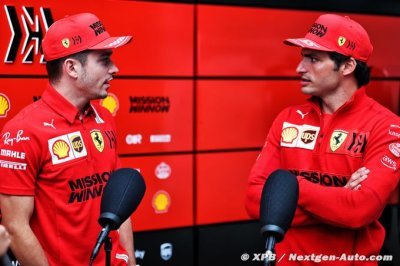 Ferrari refuse de déterminer un numéro 1 entre Leclerc et Sainz
