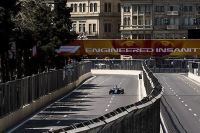 Baku, FP: Sette Camara shoots to top of Baku free practice