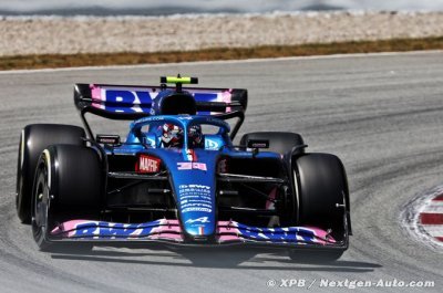 Les pilotes Alpine F1 dans le top 10 avec le nouvel aileron arrière