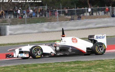 Barcelone&nbsp;: Webber meilleur temps, le chrono de Perez annulé