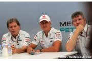 Mercedes a devancé de peu Schumacher