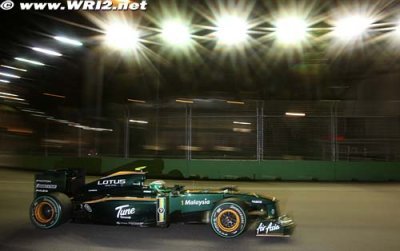 Kovalainen met le feu à sa Lotus