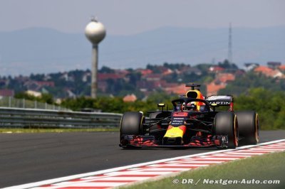 Hungaroring, EL1 : Ricciardo au sommet, Vettel et Verstappen en embuscade