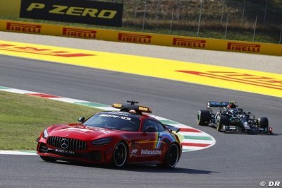 Mercedes F1 avait discuté avec Bottas de la relance après une voiture de sécurité