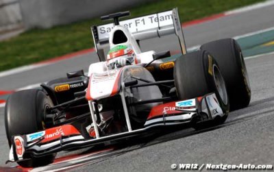 Barcelona Test: Pérez on top