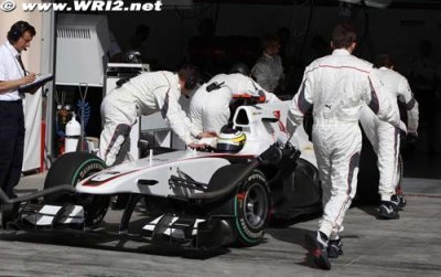 Sauber tombe de haut