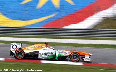 Adrian Sutil se serait bien mieux qualifié sans la pluie