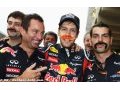 Cheeky Vettel celebrates record with Mansell moustache