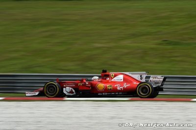 Vettel a été le plus rapide... sur le sec