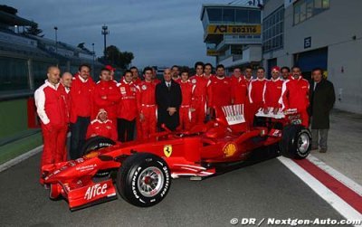 Les trois premiers de la F3 italienne ont testé la Ferrari F2008