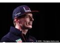 Verstappen : Je serai toujours contrarié si je suis 2e l'année prochaine