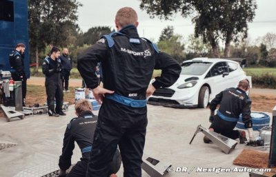 Armin Kremer takes to the Ford Fiesta WRC