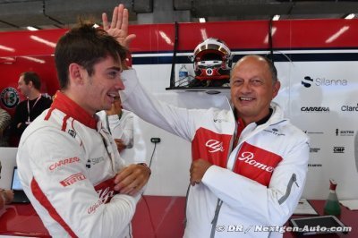 Sauber remercie Leclerc et lui souhaite le meilleur