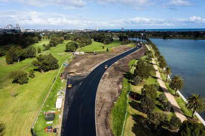 Melbourne achève son resurfaçage, le nouveau tracé prêt pour la F1