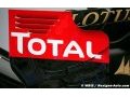 Pas de logo Total sur la Lotus de 2015